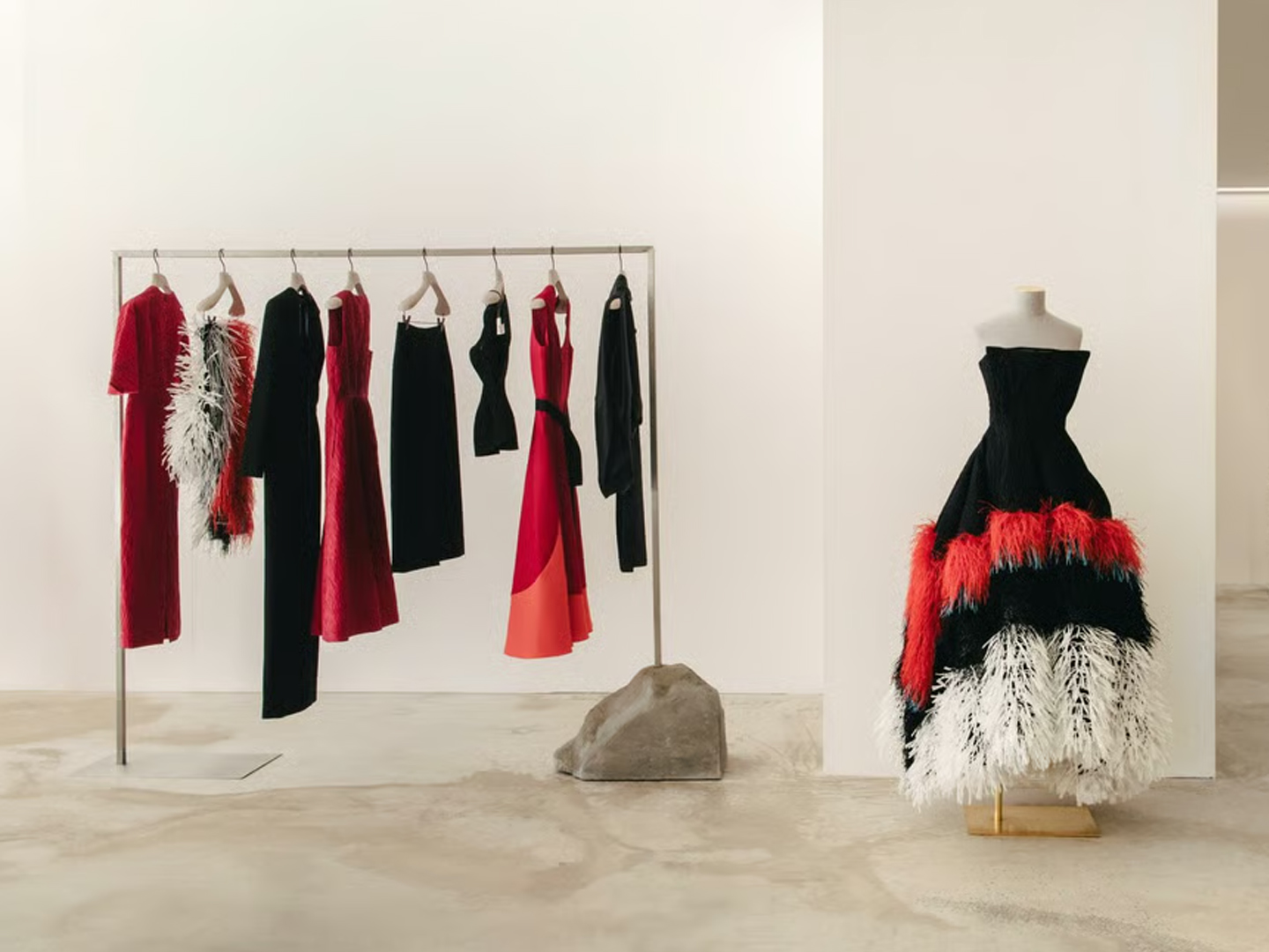 ROKSANDA showroom presentation of eveningwear