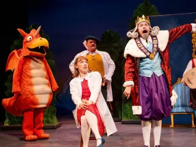 Cast performing the children's musical ZOG at Cadogan Hall.